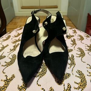 Louise et Cie Elegant Black Suede Heels